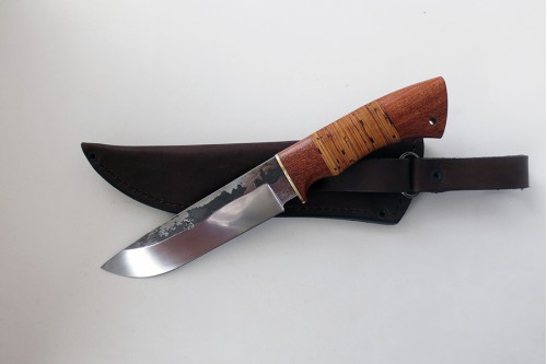 Нож Морж сталь 95Х18 (нерж.) след ковки - работа мастерской кузнеца Марушина А.И.